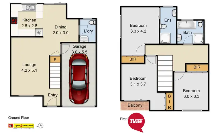 Floorplan of Homely townhouse listing, 9/4 Leopold Street, Rooty Hill NSW 2766