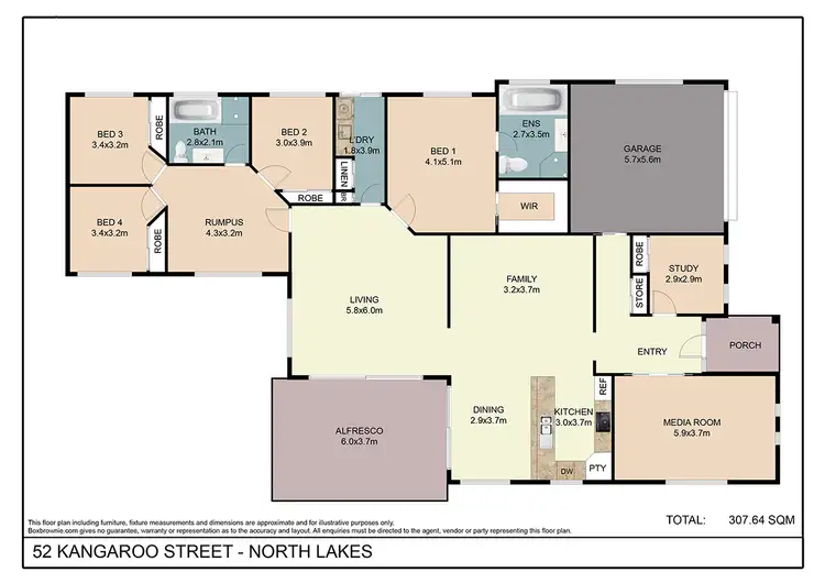 Floorplan of Homely house listing, 52 Kangaroo Street, North Lakes QLD 4509