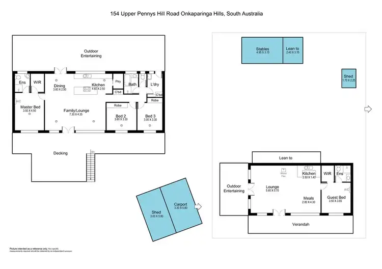 Floorplan of Homely house listing, 154 Upper Penneys Hill Rd, Onkaparinga Hills SA 5163