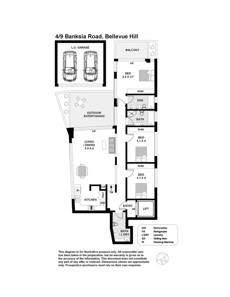 Floorplan of Homely apartment listing, 4/9 Banksia Road, Bellevue Hill NSW 2023