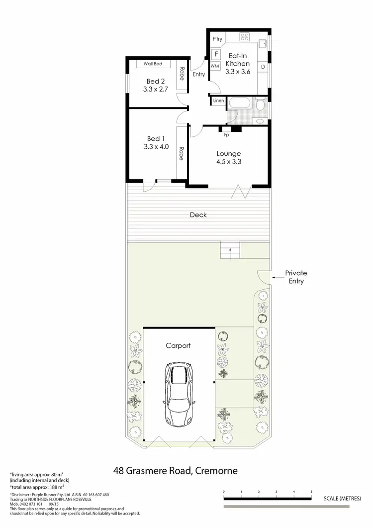 Floorplan of Homely apartment listing, 2/48 Grasmere Road, Cremorne NSW 2090