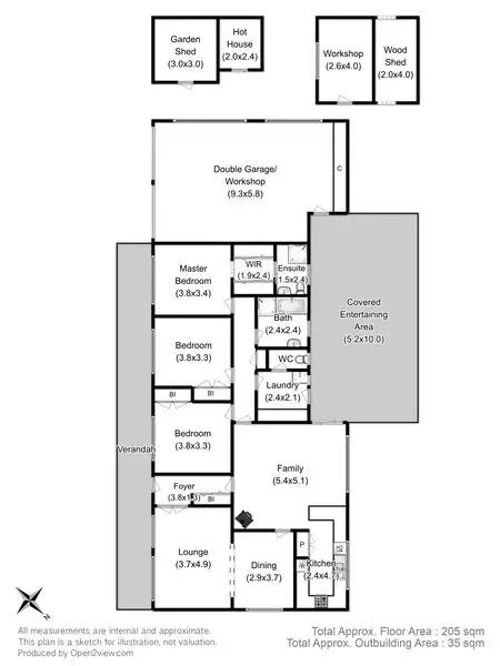 Floorplan of Homely house listing, 7 Charles Eaton Court, Huntingfield TAS 7055