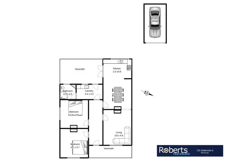 Floorplan of Homely house listing, 135 Holbrook Street, Invermay TAS 7248