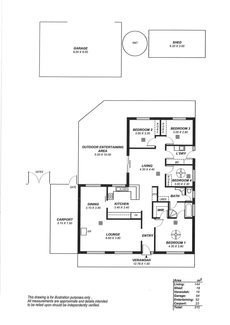 Floorplan of Homely house listing, 22 Carsten Drive, Murray Bridge SA 5253