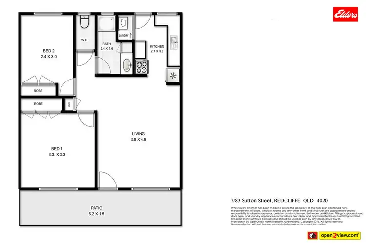 Floorplan of Homely unit listing, 7/83 Sutton Street, Redcliffe QLD 4020