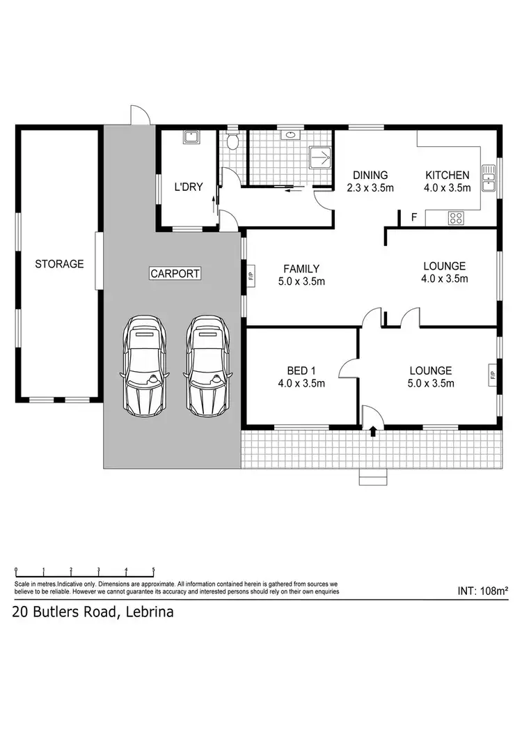 Floorplan of Homely house listing, 20 Butlers Road, Lebrina TAS 7254