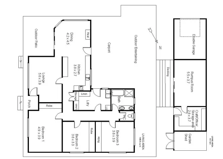 Floorplan of Homely house listing, 30 Wodonga Ave, Loxton SA 5333