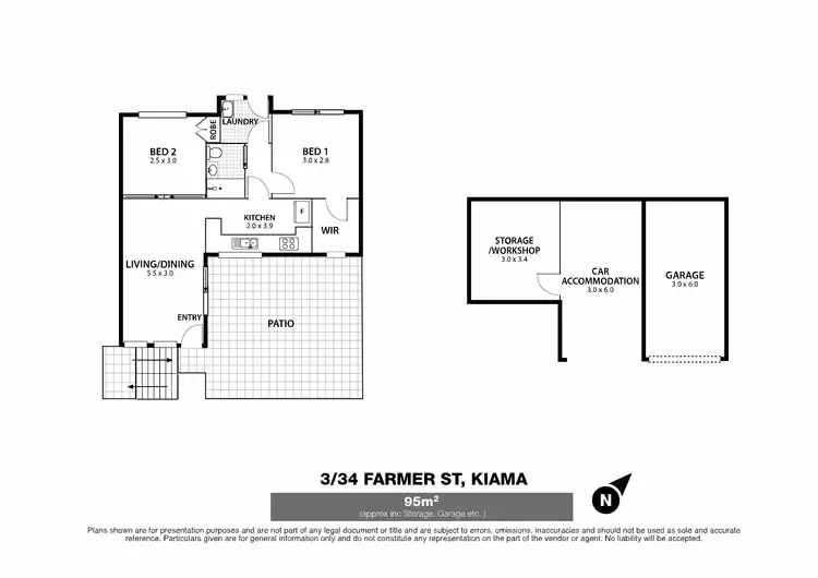 Floorplan of Homely townhouse listing, 3/34 Farmer Sreet, Kiama NSW 2533