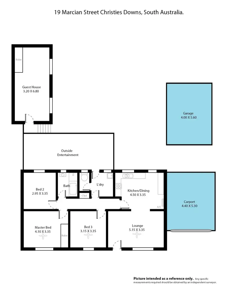 Floorplan of Homely house listing, 19 Marcian Street, Christie Downs SA 5164