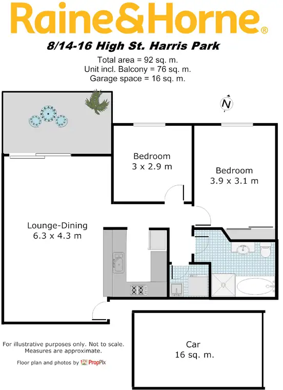 Floorplan of Homely unit listing, 8/14-16 High Street, Harris Park NSW 2150