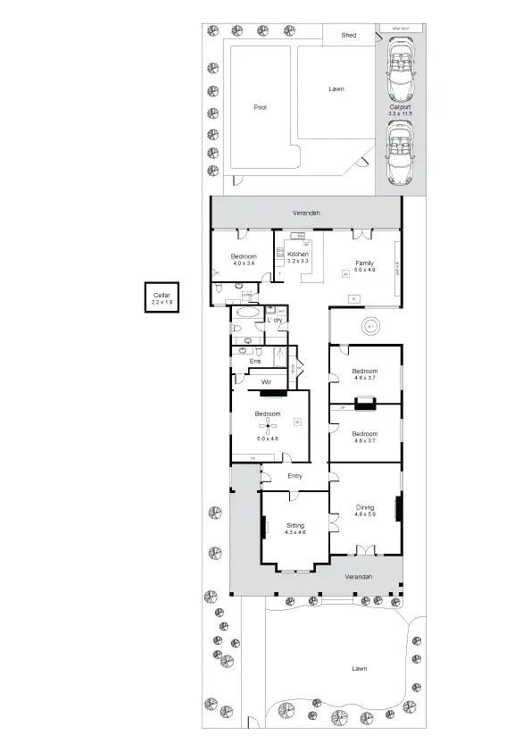 Floorplan of Homely house listing, 10 Hewitt Avenue, Rose Park SA 5067