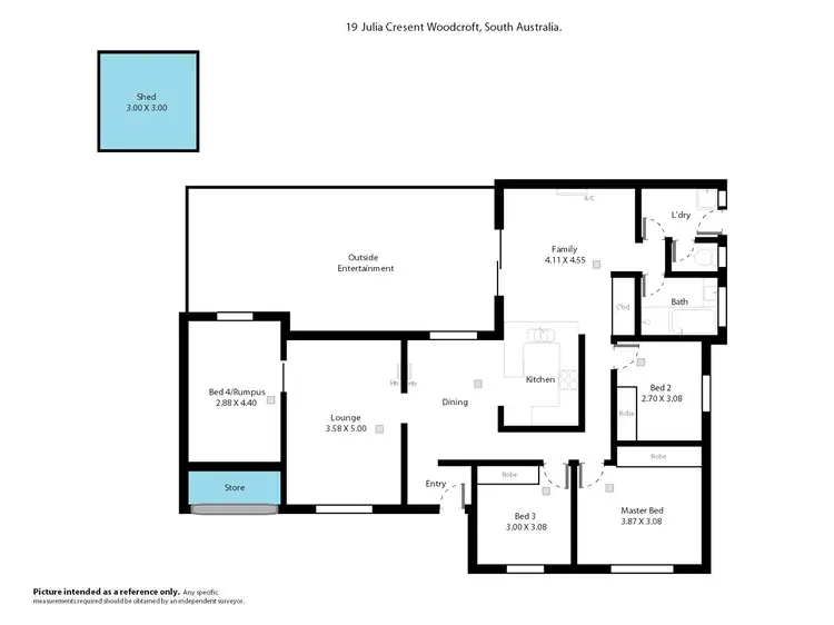 Floorplan of Homely house listing, 19 Julia Crescent, Woodcroft SA 5162