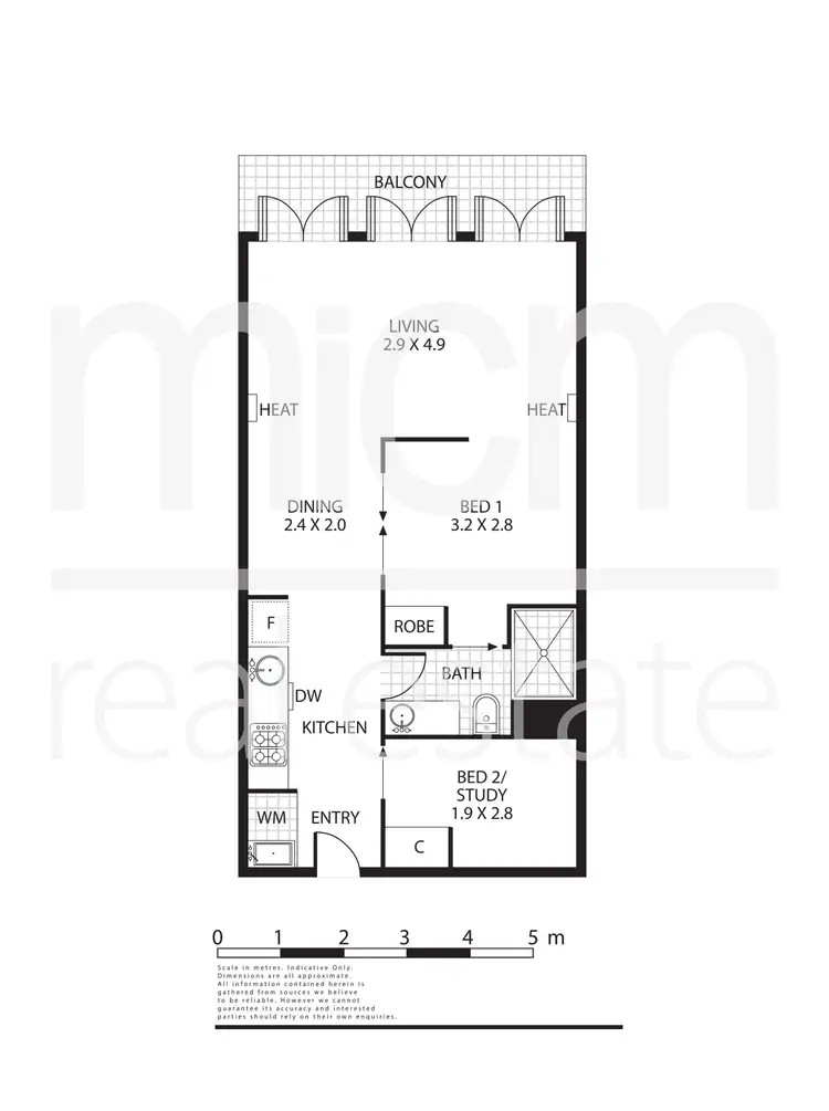 Floorplan of Homely apartment listing, 206/547 Flinders Lane, Melbourne VIC 3000