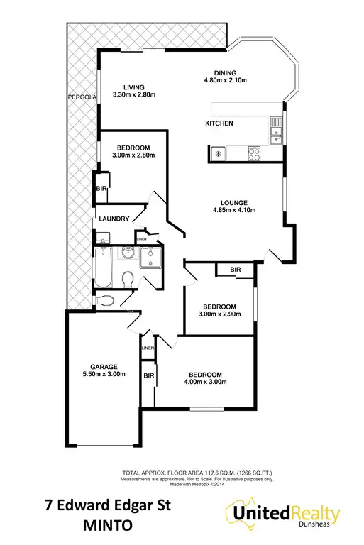 Floorplan of Homely house listing, 7 Edward Edgar Street, Minto NSW 2566