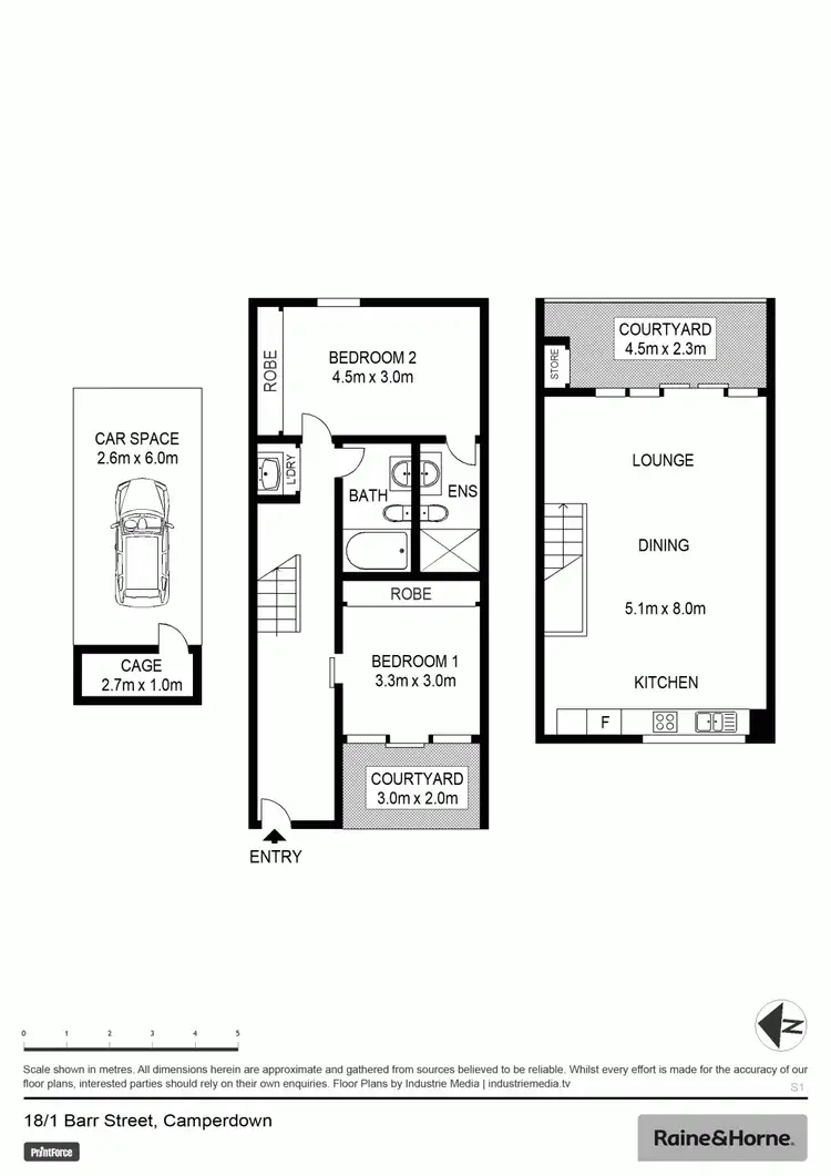 Floorplan of Homely apartment listing, 18/1 Barr Street, Camperdown NSW 2050