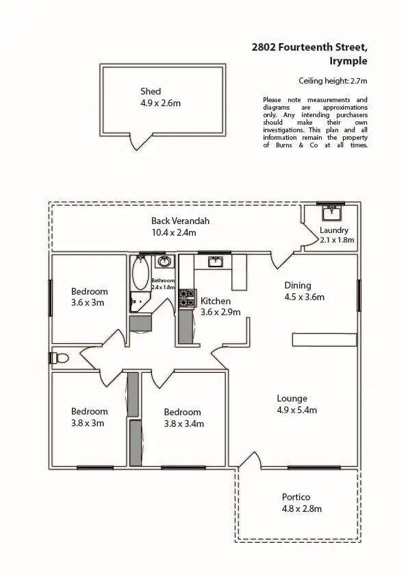 Floorplan of Homely house listing, 2802 Fourteenth Street, Irymple VIC 3498