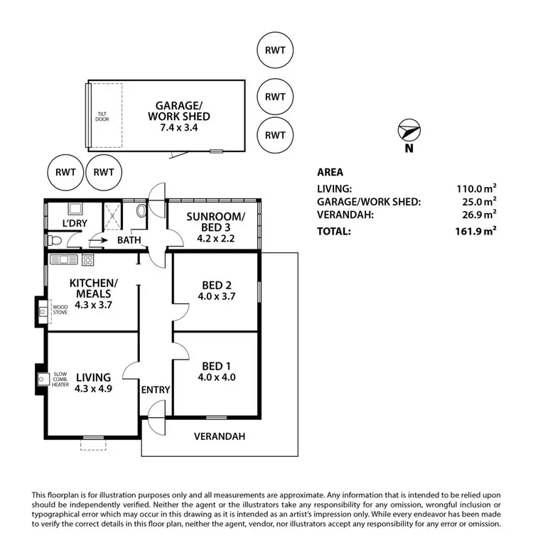 Floorplan of Homely house listing, 675 Swamp Road, Lenswood SA 5240