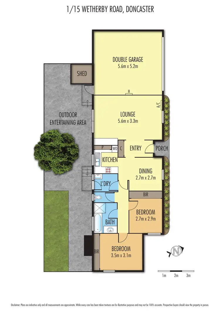 Floorplan of Homely unit listing, 1/15 Wetherby Road, Doncaster VIC 3108