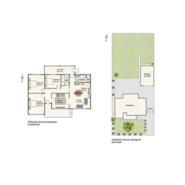 Floorplan of Homely house listing, 39 Windsor Avenue, Springvale VIC 3171