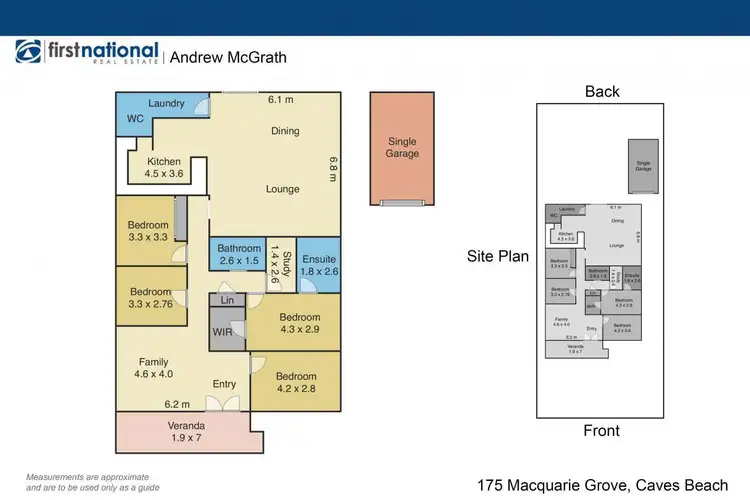 Floorplan of Homely house listing, 175 Macquarie Grove, Caves Beach NSW 2281