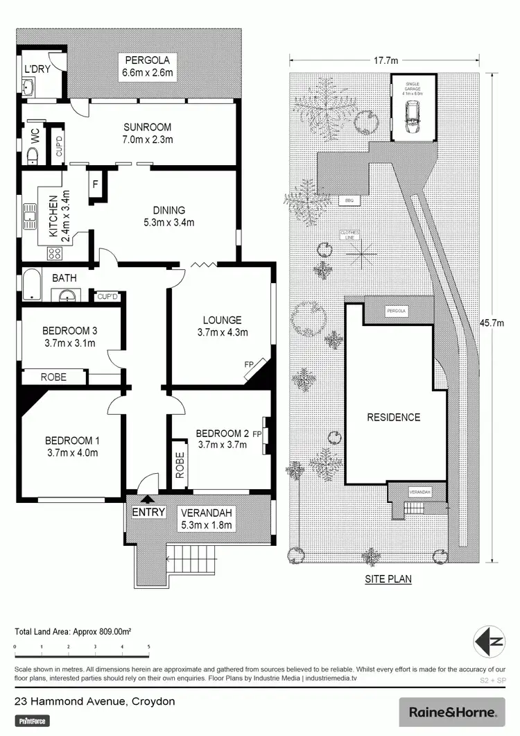 Floorplan of Homely house listing, 23 Hammond Avenue, Croydon NSW 2132
