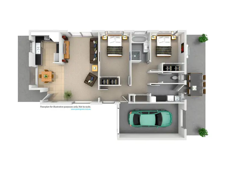 Floorplan of Homely unit listing, 1 Adjin Street, Mount Austin NSW 2650