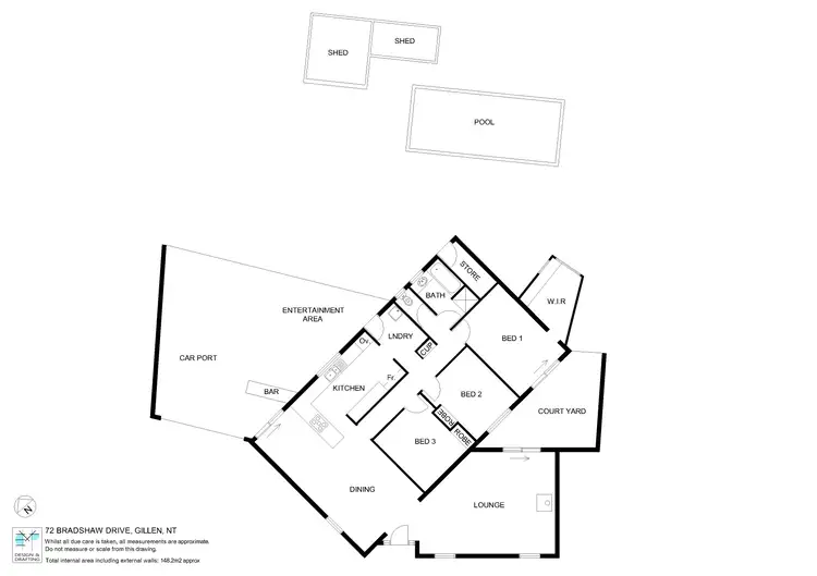 Floorplan of Homely house listing, 72 Bradshaw Drive, Alice Springs NT 870