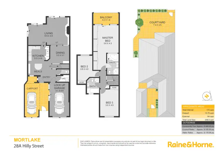 Floorplan of Homely townhouse listing, 28a Hilly Street, Mortlake NSW 2137