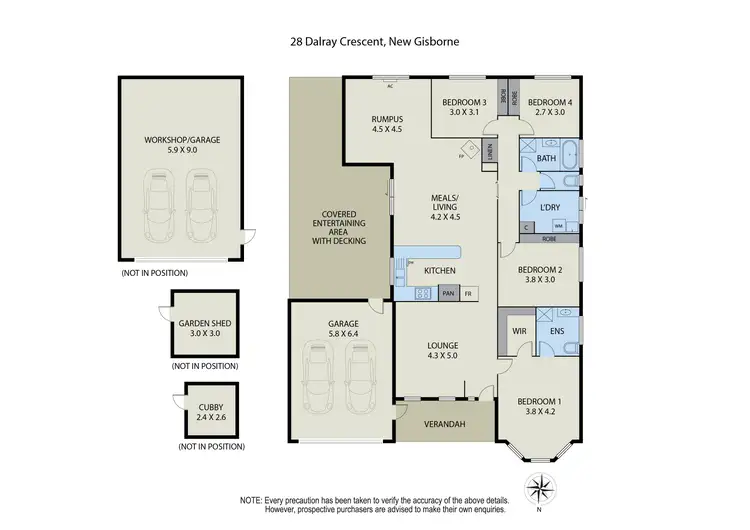 Floorplan of Homely house listing, 28 Dalray Crescent, New Gisborne VIC 3438