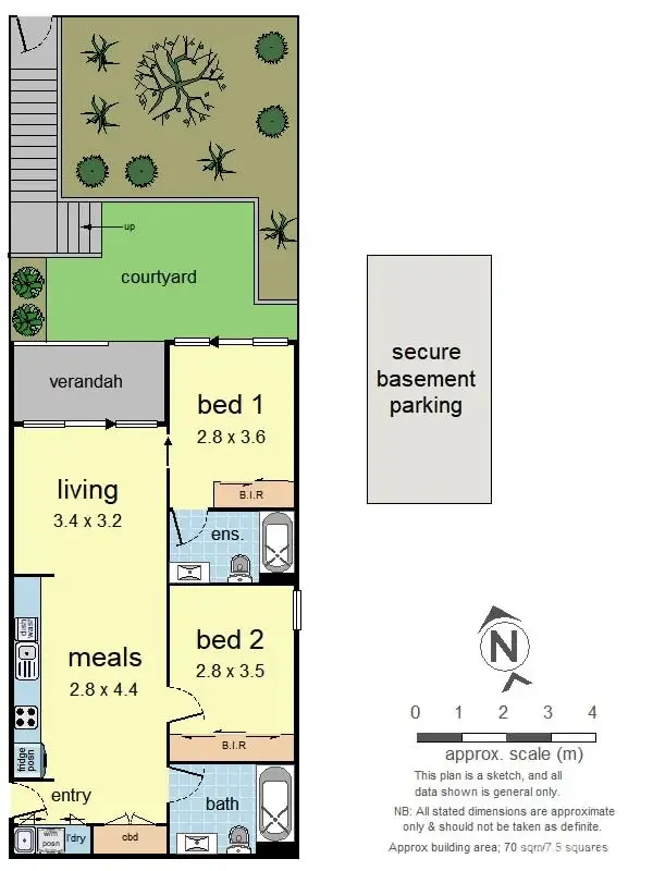 Floorplan of Homely apartment listing, 2/2-4 Samada Street, Notting Hill VIC 3168