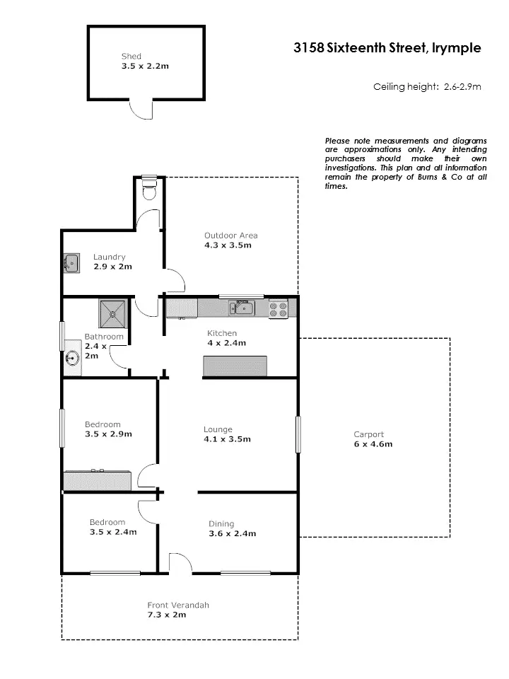 Floorplan of Homely house listing, 3158 Sixteenth Street, Irymple VIC 3498