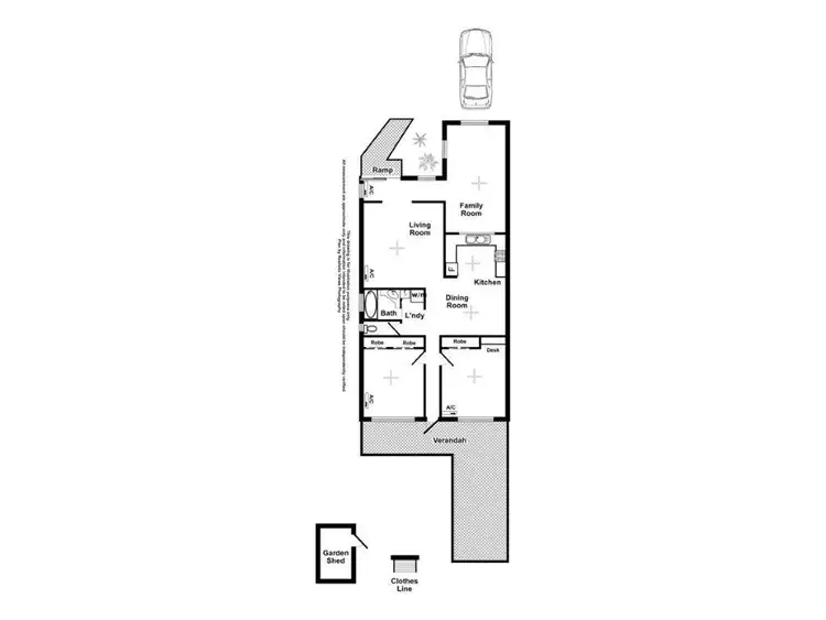 Floorplan of Homely semi-detached listing, 2/10 Hauser Crt, Marrara NT 812