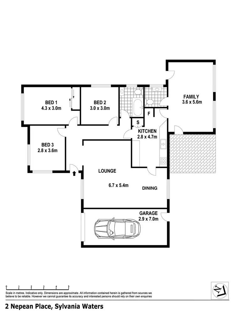Floorplan of Homely house listing, 2 Nepean Place, Sylvania Waters NSW 2224