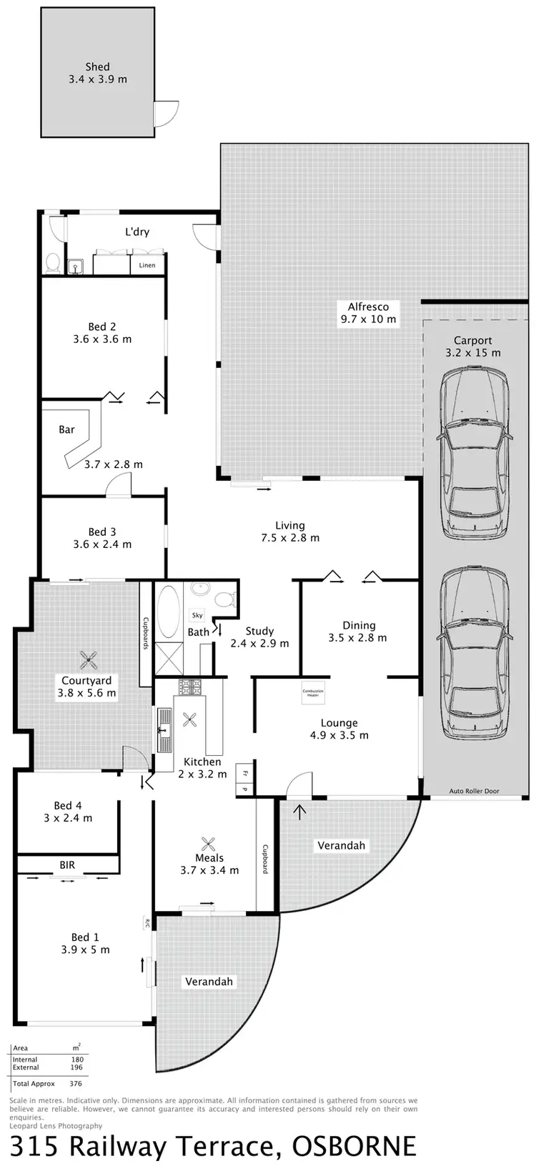Floorplan of Homely house listing, 315 Railway Terrace, Osborne SA 5017