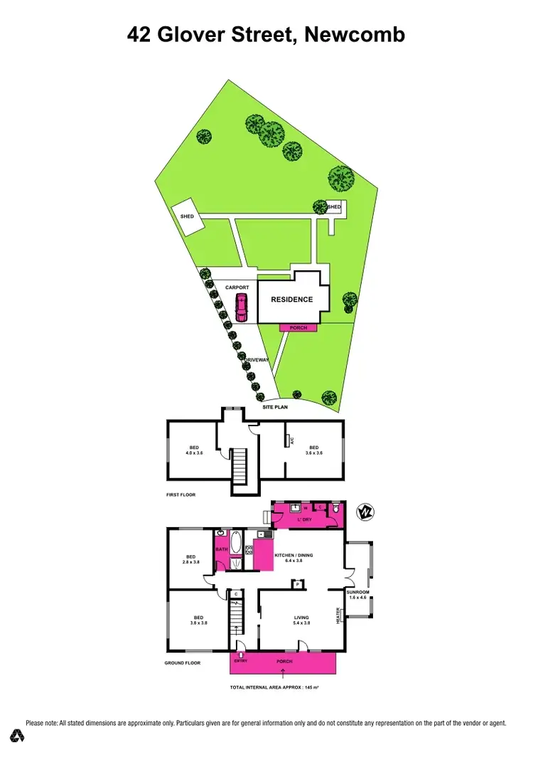 Floorplan of Homely house listing, 42 Glover Street, Newcomb VIC 3219