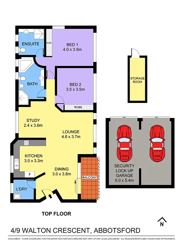 Floorplan of Homely apartment listing, 4/9 Walton Crescent, Abbotsford NSW 2046