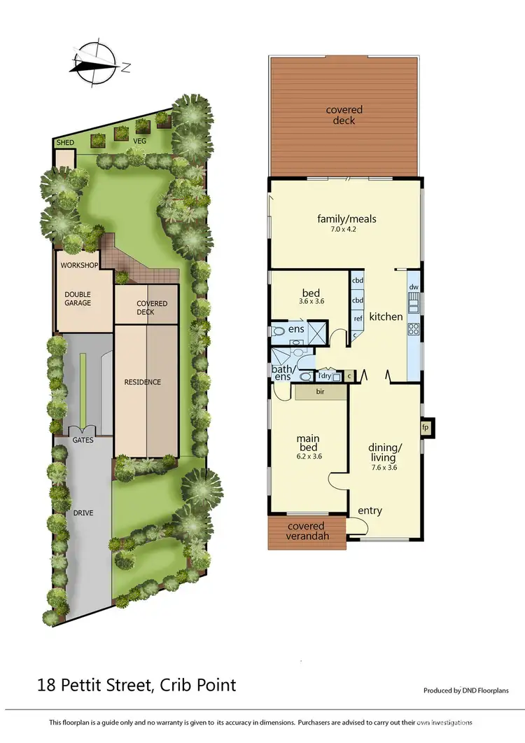 Floorplan of Homely house listing, 18 Pettit Street, Crib Point VIC 3919