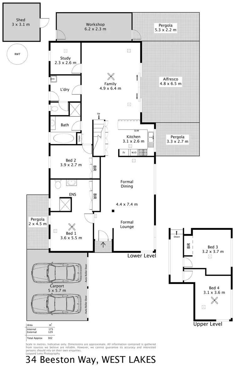 Floorplan of Homely house listing, 34 Beeston Way, West Lakes SA 5021