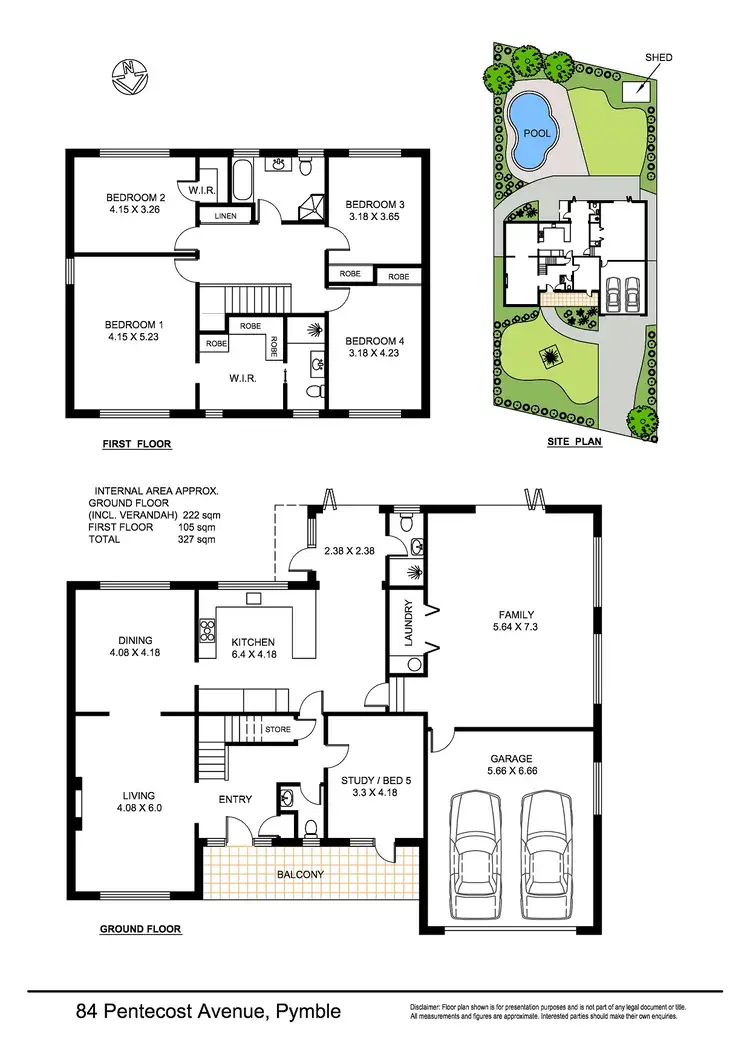 Floorplan of Homely house listing, 84 Pentecost Avenue, Pymble NSW 2073