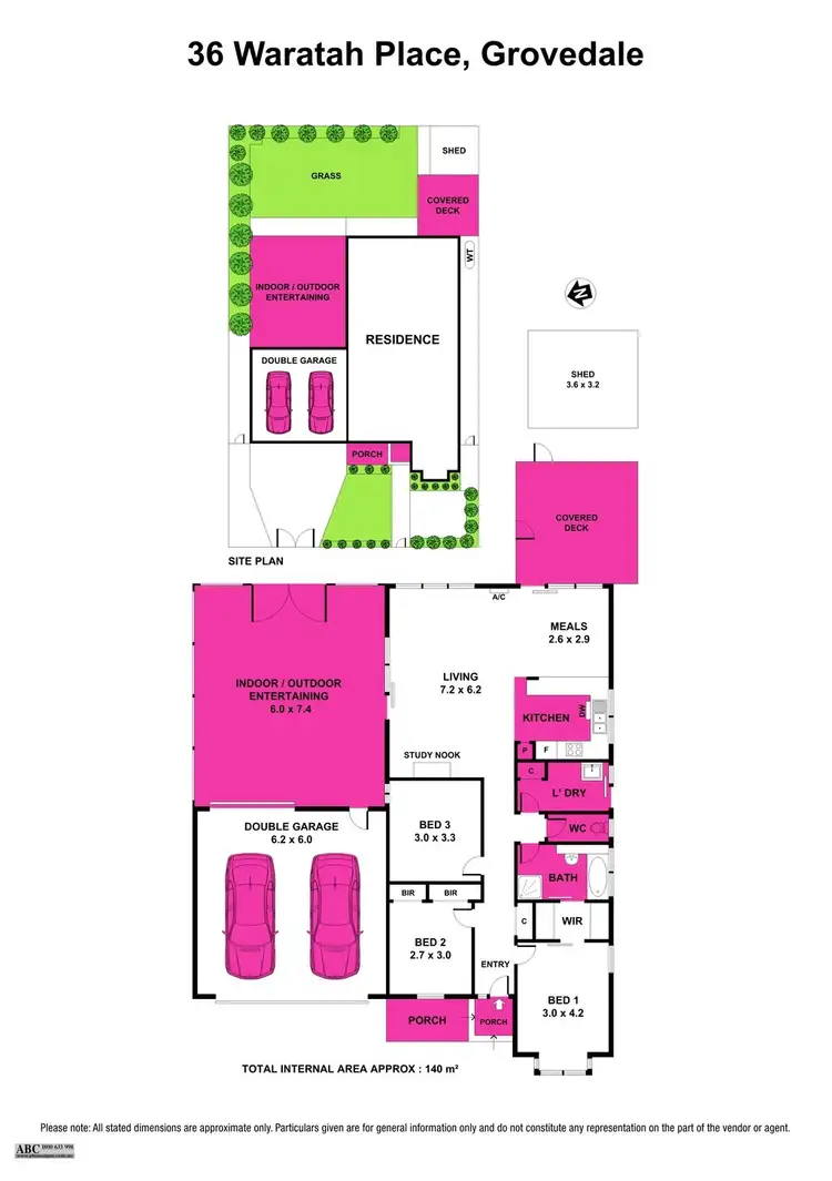 Floorplan of Homely house listing, 36 Waratah Place, Grovedale VIC 3216