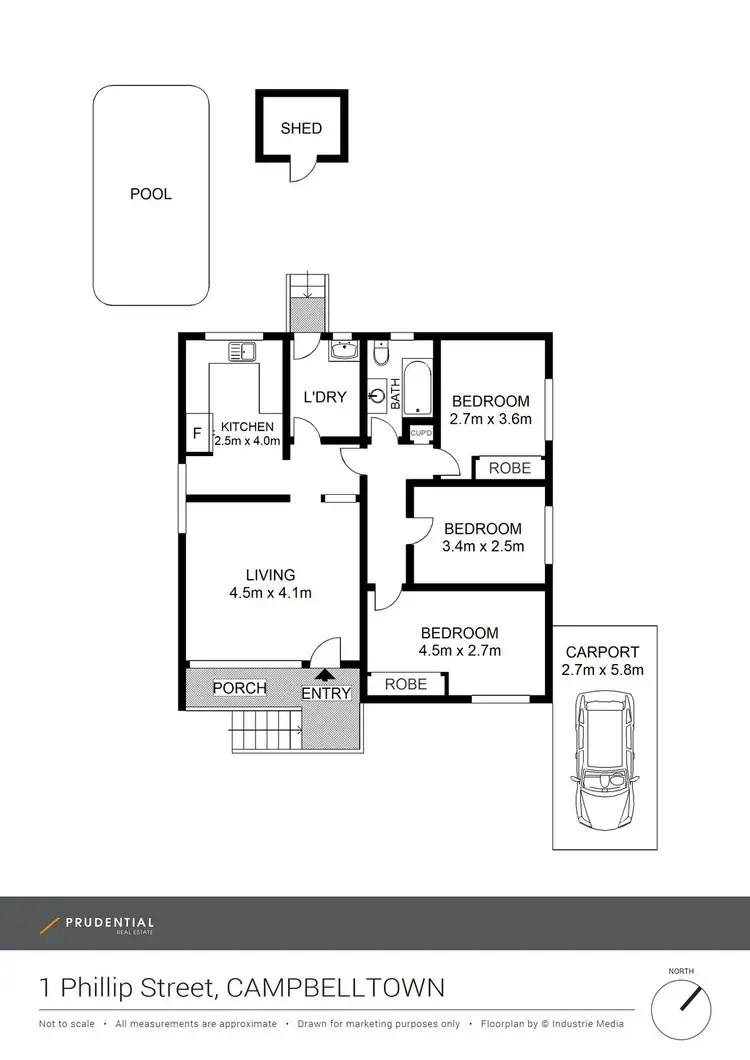 Floorplan of Homely house listing, 1 Phillip Street, Campbelltown NSW 2560
