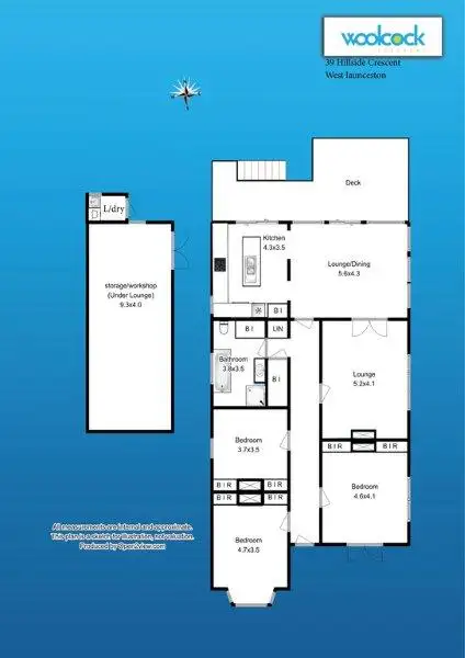 Floorplan of Homely house listing, 39 Hillside Cres, West Launceston TAS 7250