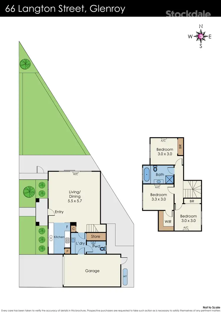 Floorplan of Homely house listing, 66 Langton Street, Glenroy VIC 3046