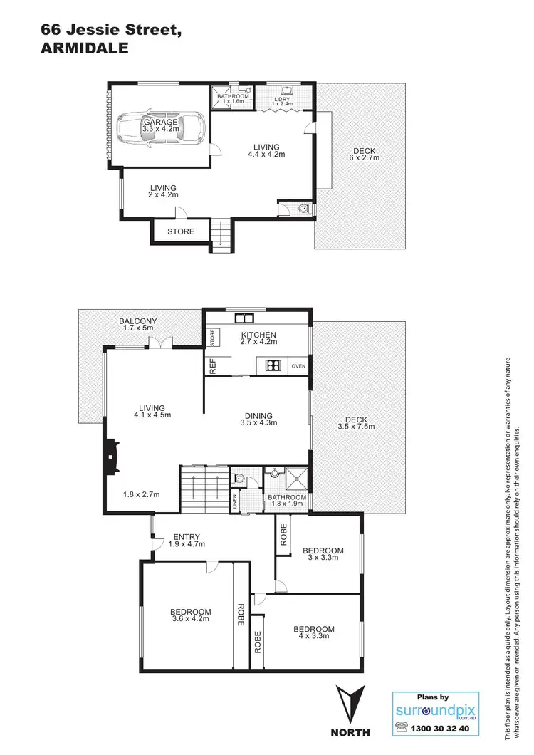Floorplan of Homely house listing, 66 Jessie St, Armidale NSW 2350