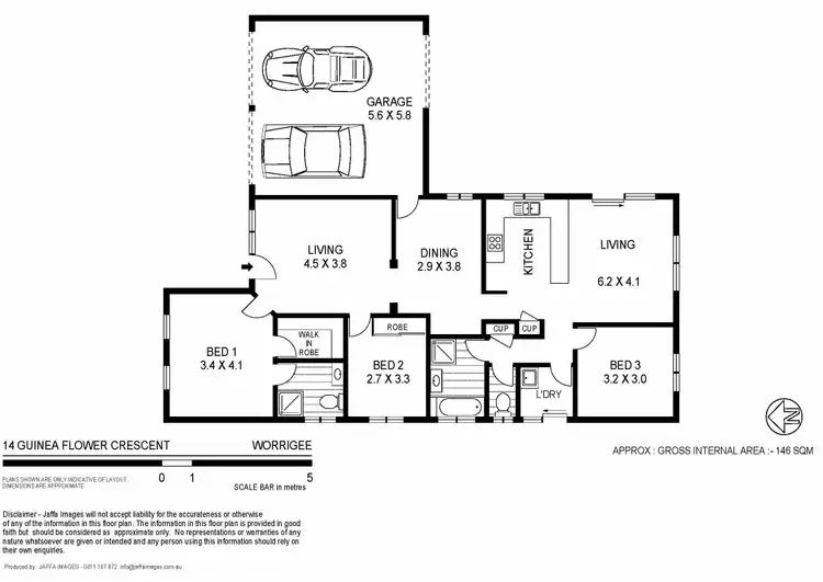 Floorplan of Homely house listing, 14 Guinea Flower Cres, Worrigee NSW 2540