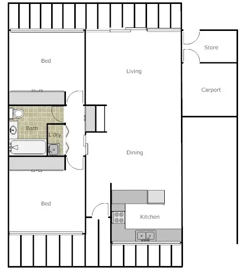 Floorplan of Homely house listing, 1 Fenwick Place, Belconnen ACT 2617