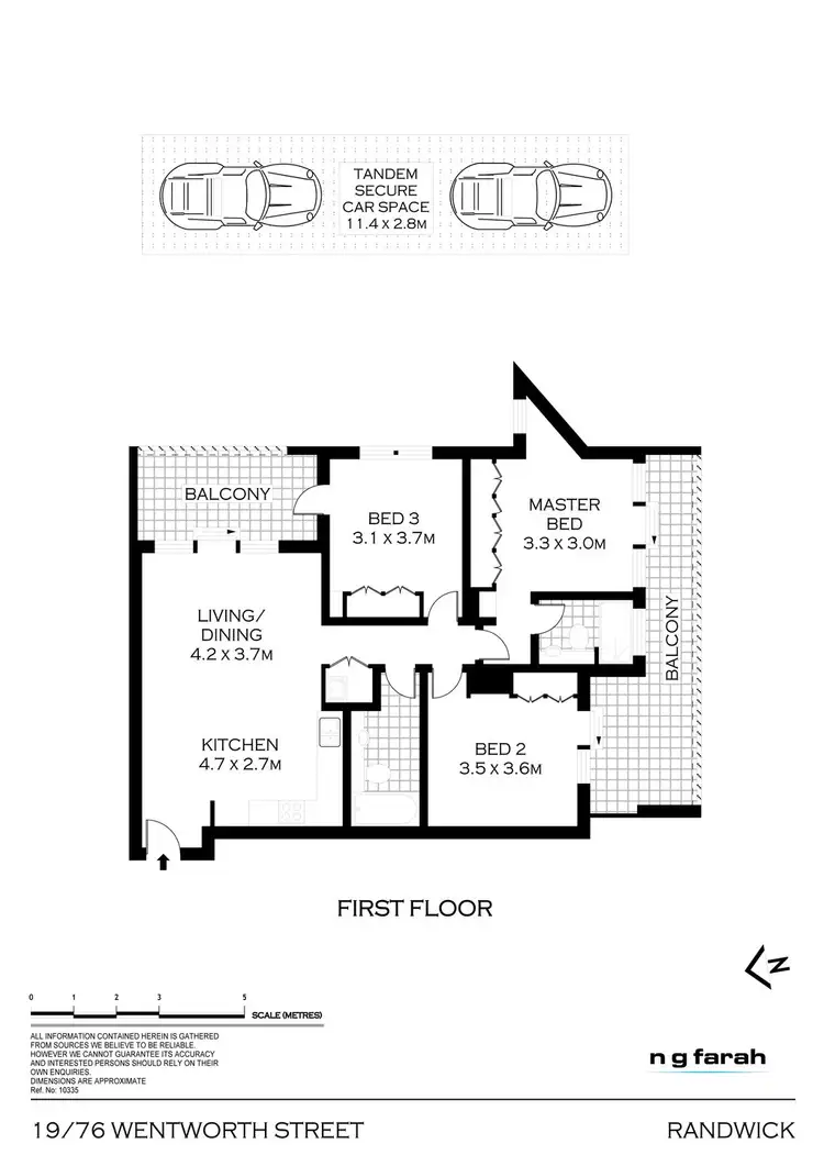 Floorplan of Homely unit listing, 19/76 Wentworth Street, Randwick NSW 2031