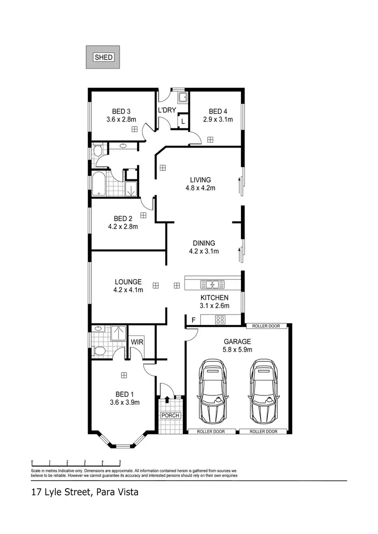 Floorplan of Homely house listing, 17 Lyle Street, Para Vista SA 5093