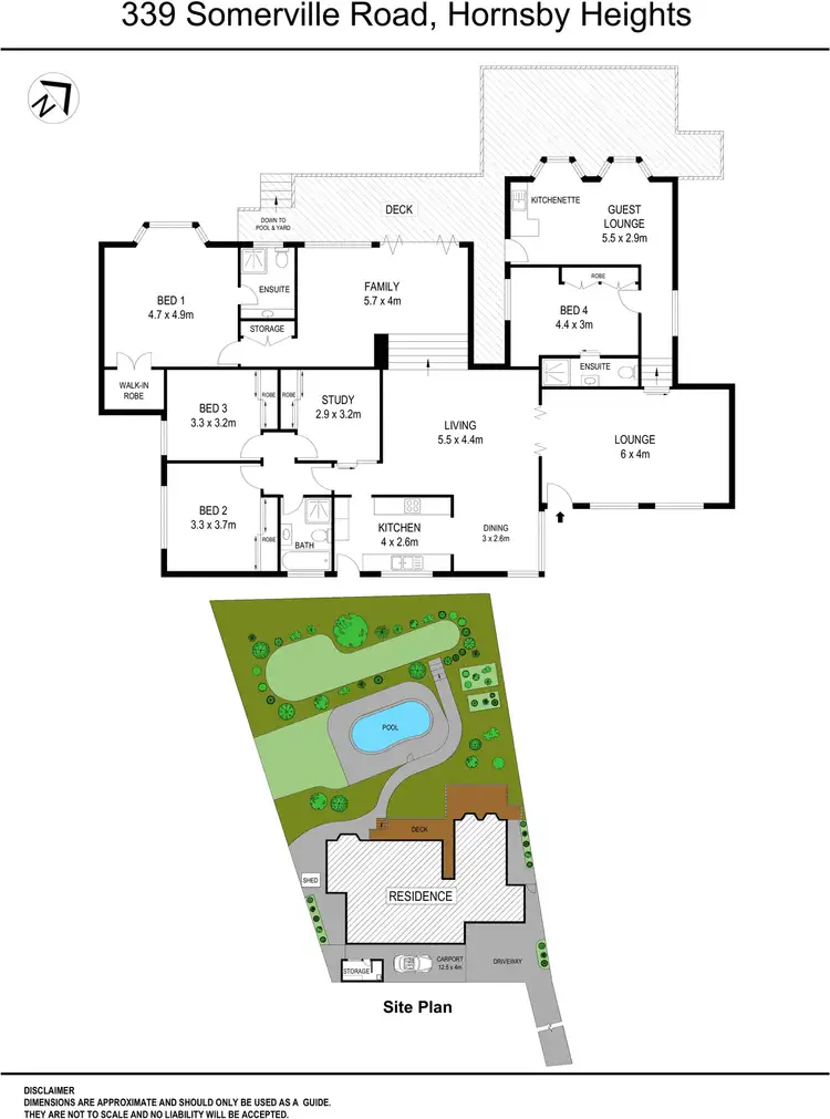 Floorplan of Homely house listing, 339 Somerville Road, Hornsby Heights NSW 2077