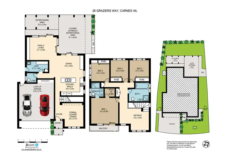 Floorplan of Homely house listing, 26 Graziers Way, Carnes Hill NSW 2171